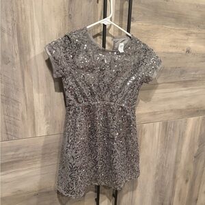GAP Shimmering Gray Kids Dress